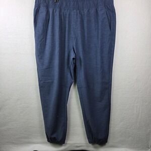 Huk Fishing Pants‎ Men's 2XL Blue Lightweight Jogger Drawstring Pull-On Comfort